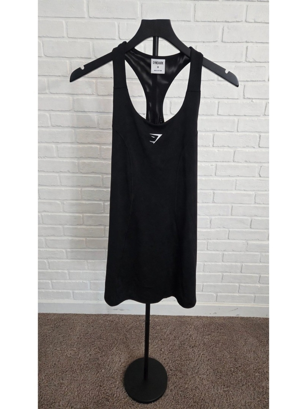 Gymshark Black Athletic Dress with Built-In Shorts | Size M | Like New